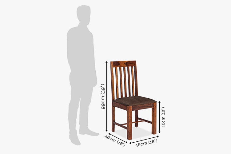 Solid Wood Turner Dining Set 6 Seater ( With Chairs & Drawers )