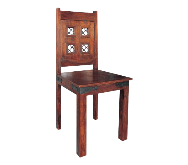Solid Wood Jali Block Dining Set 6 Seater with Chairs