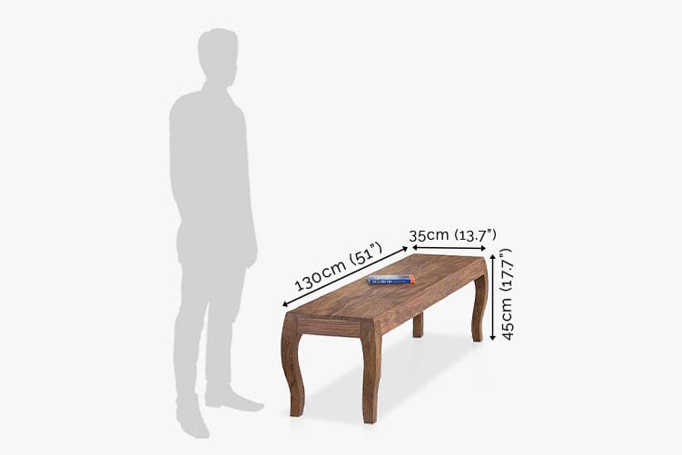 Solid Wood Tania Dining Set 6 Seater with Bench