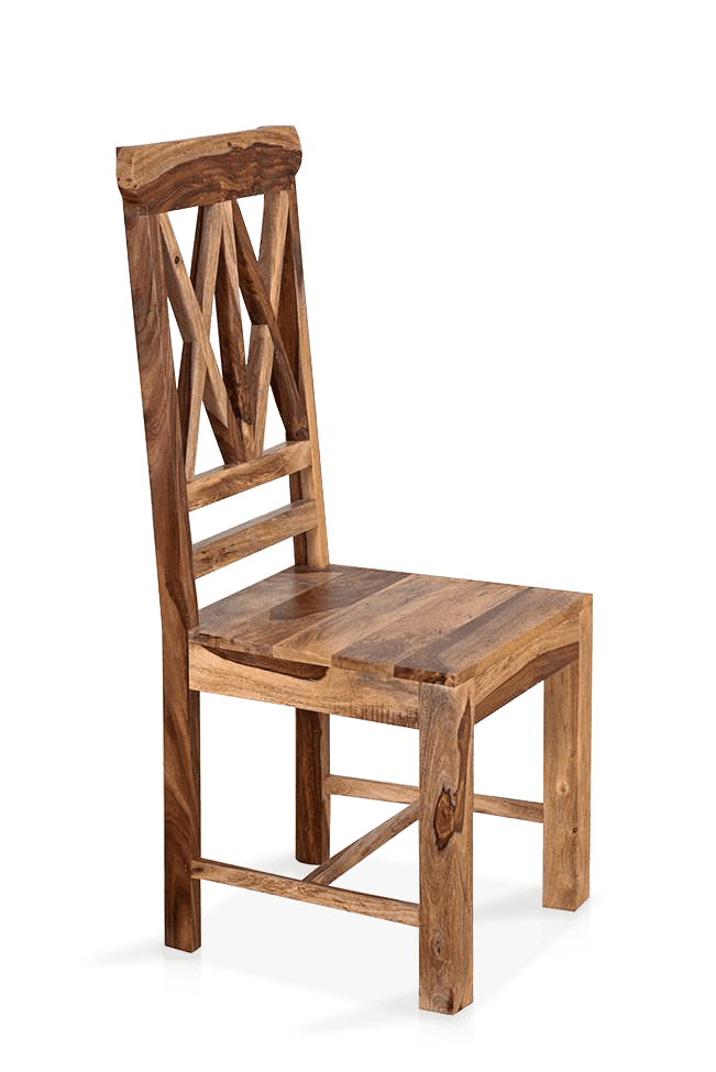 Solid Wood ETER Dining Set 6 Seater with Chairs + Extensions