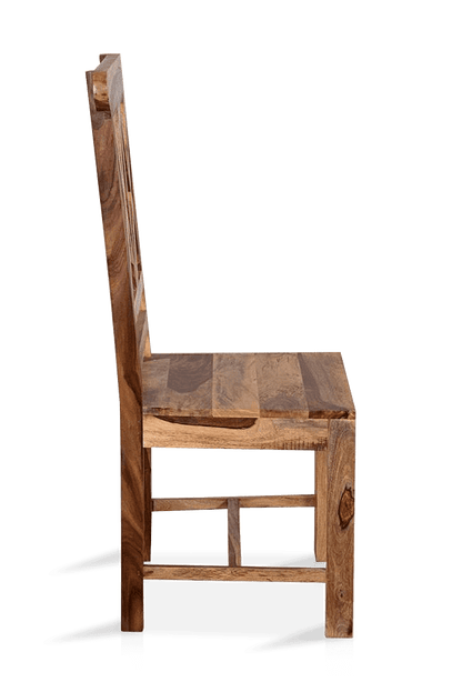 Solid Wood ETER Dining Set 4 Seater with Chairs + Extensions