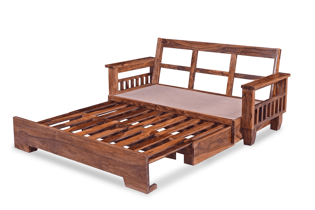 Solid Wood Jodhpur Sofa cum Bed