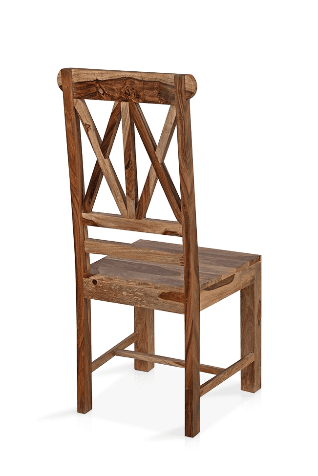 Solid Wood ETER Dining Set 6 Seater with Chairs + Extensions