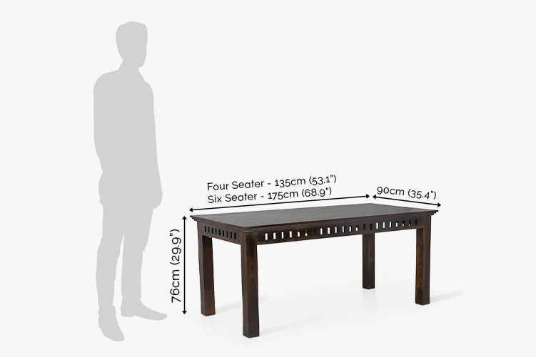 Solid Wood Kuber Dining Set with Bench
