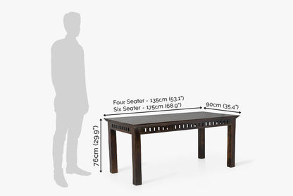 Solid Wood Kuber Dining Set with Bench