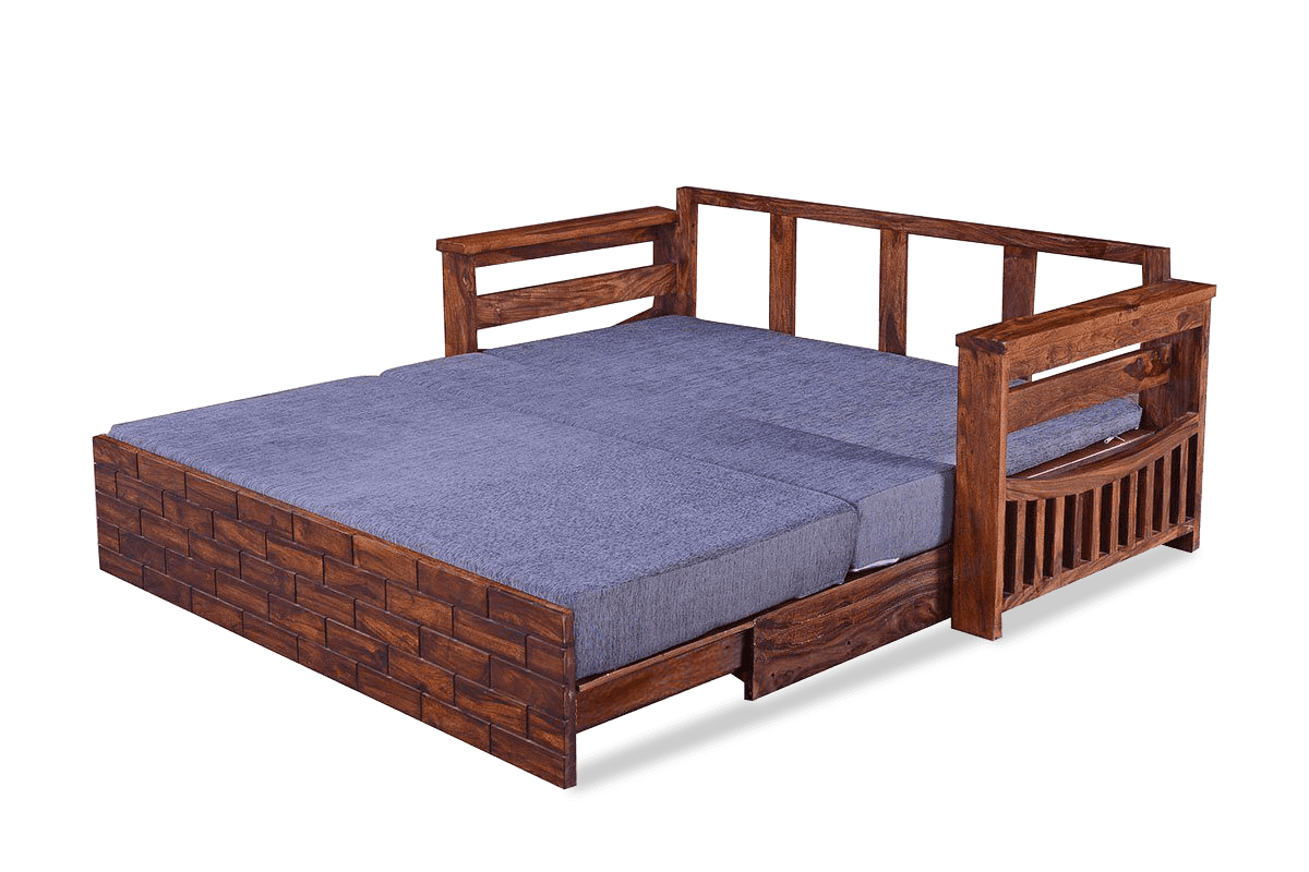 Solid Wood Crew Sofa cum Bed