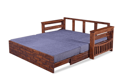 Solid Wood Crew Sofa cum Bed