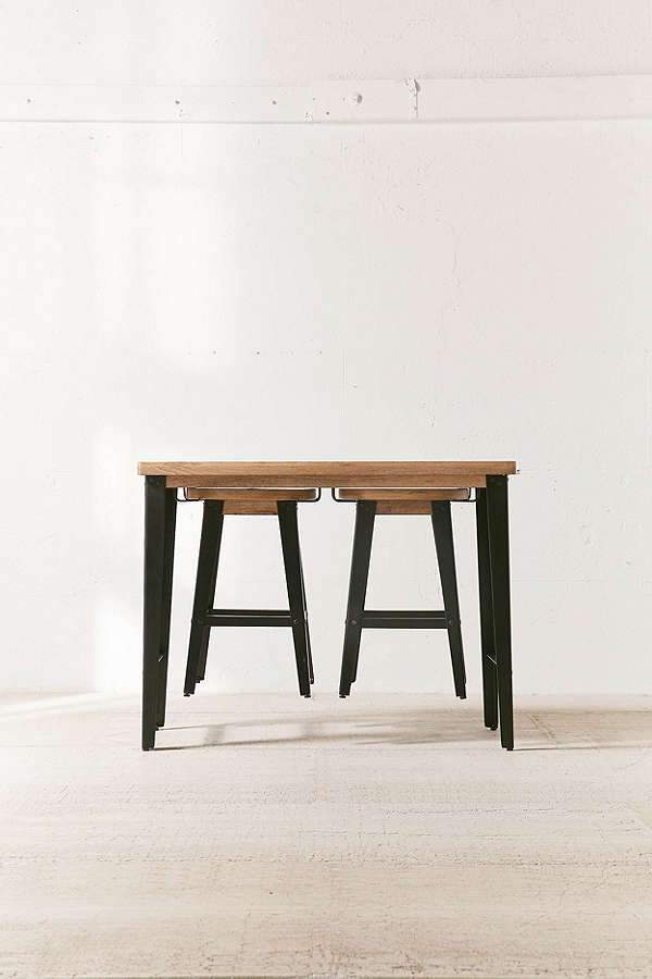 Solid Wood INDIANA Breakfast Dining Table Set 4 Seater