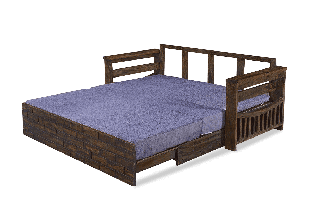 Solid Wood Crew Sofa cum Bed