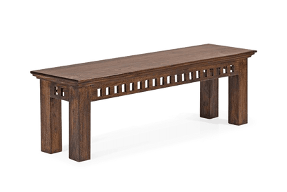 Solid Wood Kuber Dining Set 8 Seater with Bench