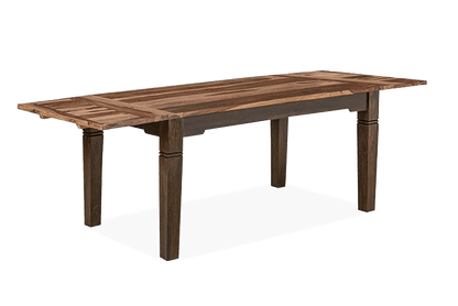 Solid Wood ETER Dining Set 4 Seater with Chairs + Extensions