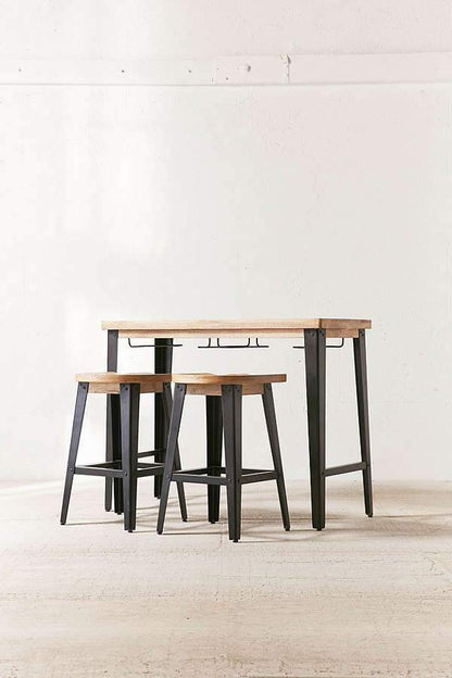 Solid Wood INDIANA Breakfast Dining Table Set 4 Seater