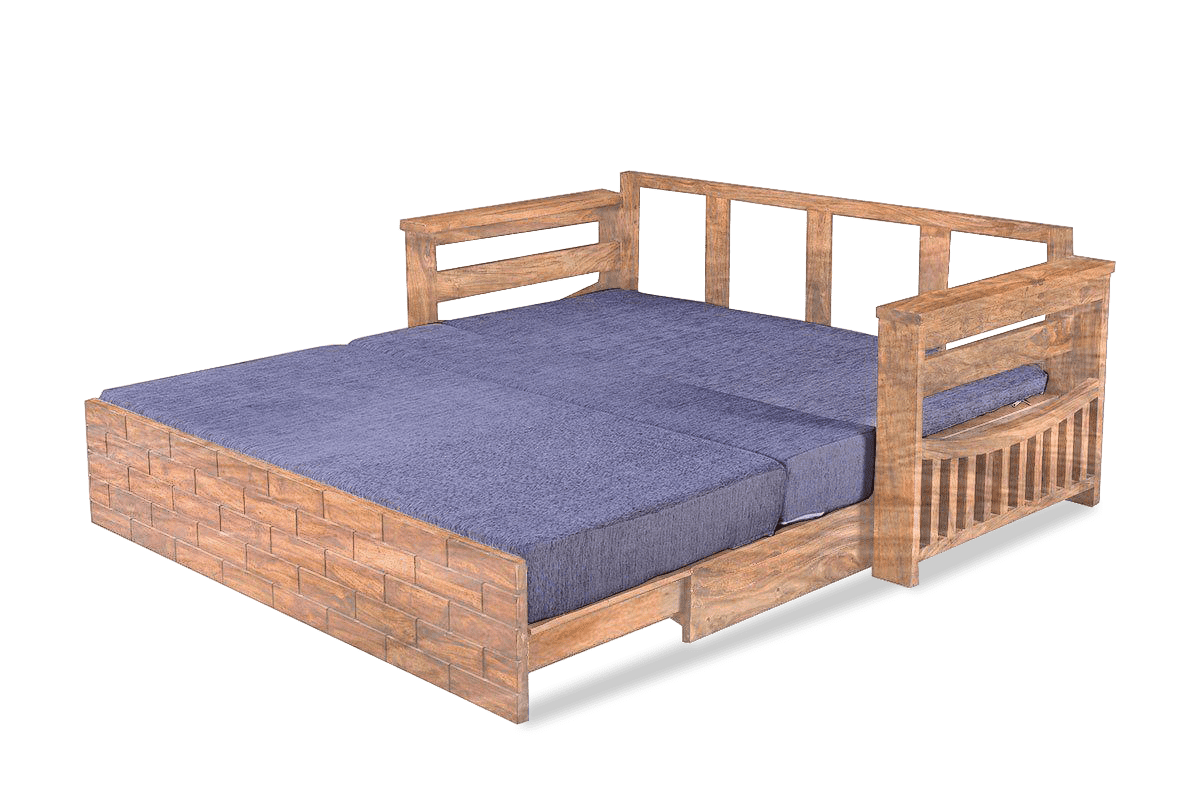 Solid Wood Crew Sofa cum Bed