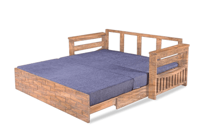 Solid Wood Crew Sofa cum Bed