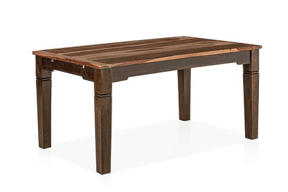 Solid Wood ETER Dining Set 6 Seater with Chairs + Extensions