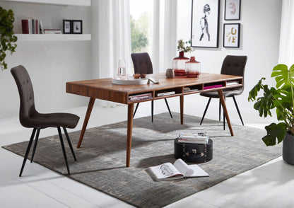 Solid Wood Eva Dining Set with Storage