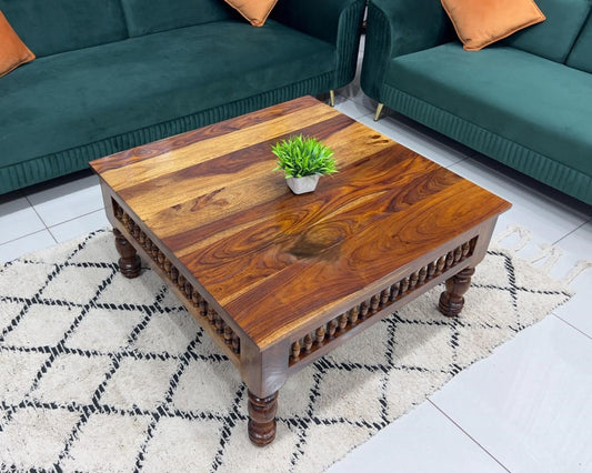 Sheesham Wood Coffee Table/ Centre Table - Kharad Design - Natural Finish