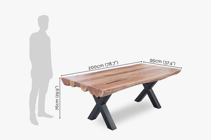 Solid Wood Indiana Thar Dining Set