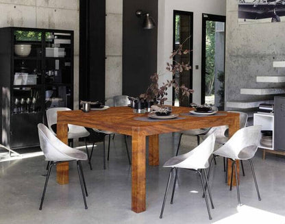 Solid Wood Voted Dining Set 8 Seater with Chairs