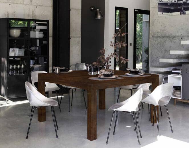 Solid Wood Voted Dining Set 8 Seater with Chairs