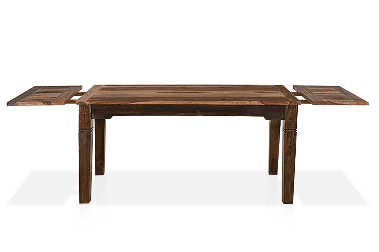 Solid Wood ETER Dining Set 6 Seater with Chairs + Extensions