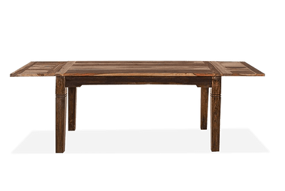 Solid Wood ETER Dining Set 4 Seater with Chairs + Extensions