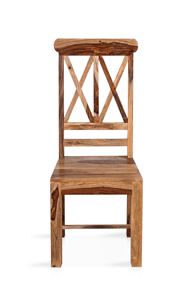 Solid Wood ETER Dining Set 4 Seater with Chairs + Extensions