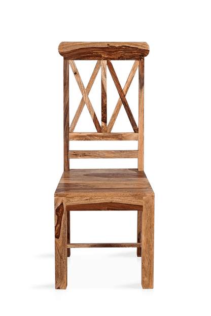 Solid Wood ETER Dining Set 4 Seater with Chairs + Extensions