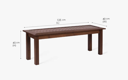 Alfresco Outdoor Dining Table With 4 Arm Chairs And Bench