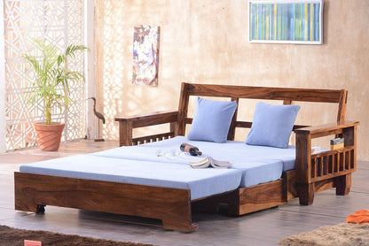 Solid Wood Jodhpur Sofa cum Bed