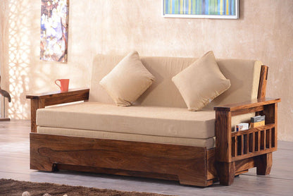Solid Wood Jodhpur Sofa cum Bed