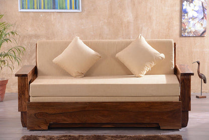 Solid Wood Jodhpur Sofa cum Bed