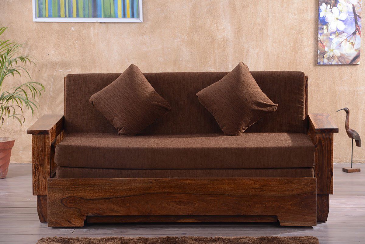 Solid Wood Jodhpur Sofa cum Bed
