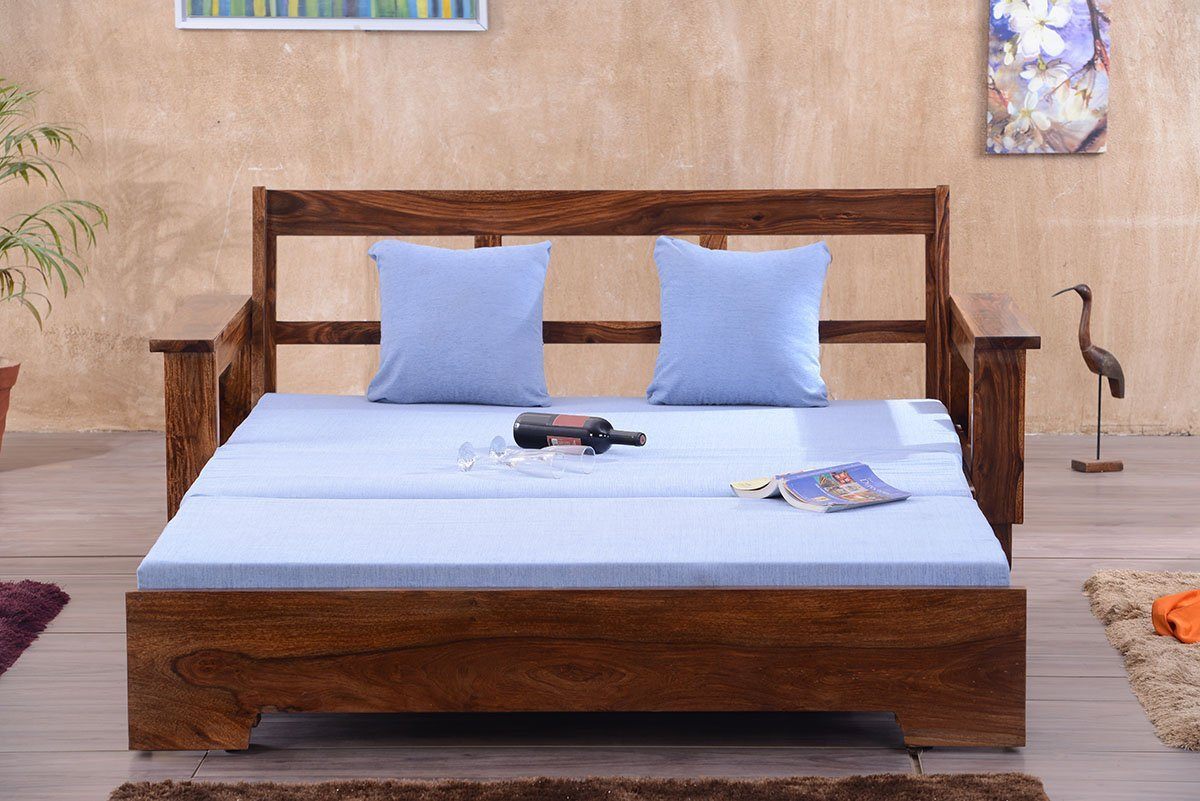 Solid Wood Jodhpur Sofa cum Bed