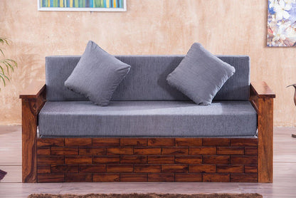 Solid Wood Crew Sofa cum Bed