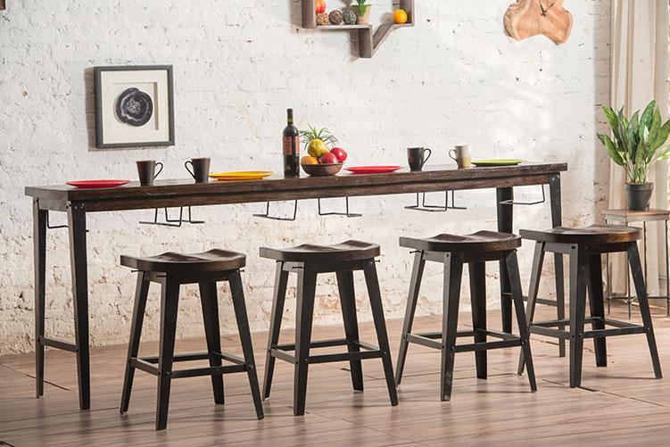 Solid Wood INDIANA Breakfast Dining Table Set 4 Seater