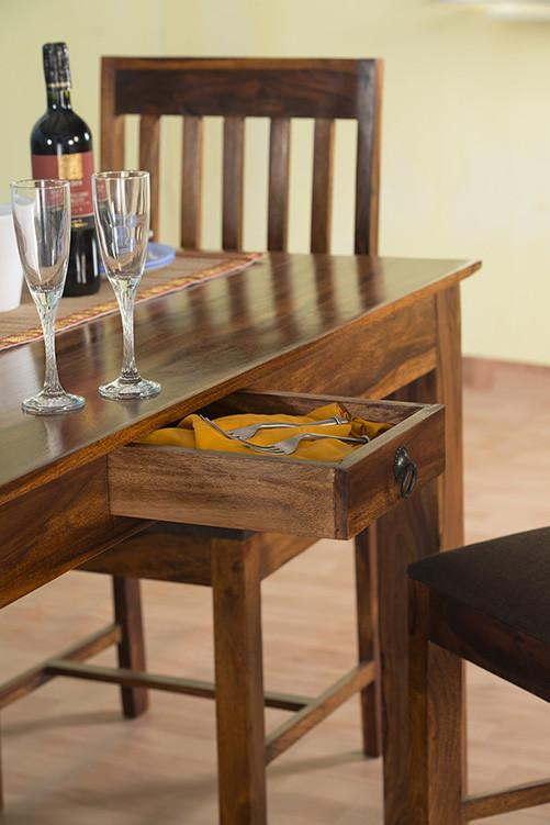 Solid Wood Turner Dining Set ( With Bench & Drawers )