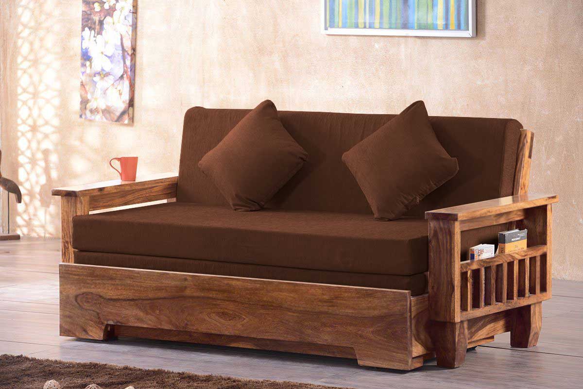 Solid Wood Jodhpur Sofa cum Bed