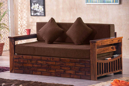 Solid Wood Crew Sofa cum Bed