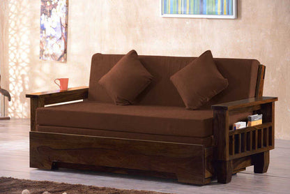 Solid Wood Jodhpur Sofa cum Bed