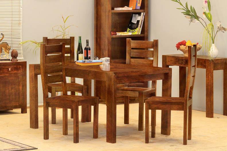 Solid Wood Cubex Dining Set