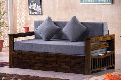 Solid Wood Crew Sofa cum Bed
