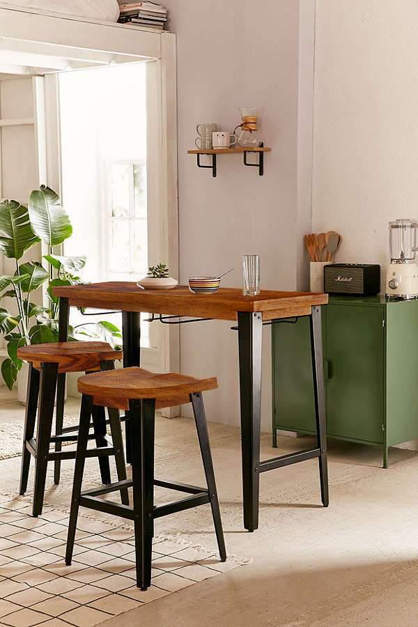 Solid Wood INDIANA Breakfast Dining Table Set 4 Seater