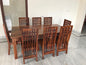 Solid Wood Kuber Dining Set with Bench