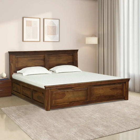 Kanishka Solid Sheesham Wood Storage Beds
