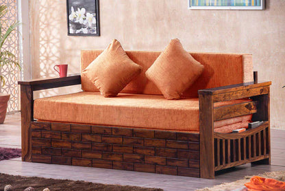 Solid Wood Crew Sofa cum Bed