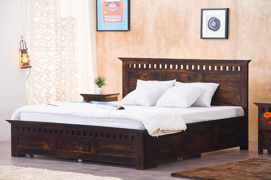 Bloom Sheesham Wood Quber Bed