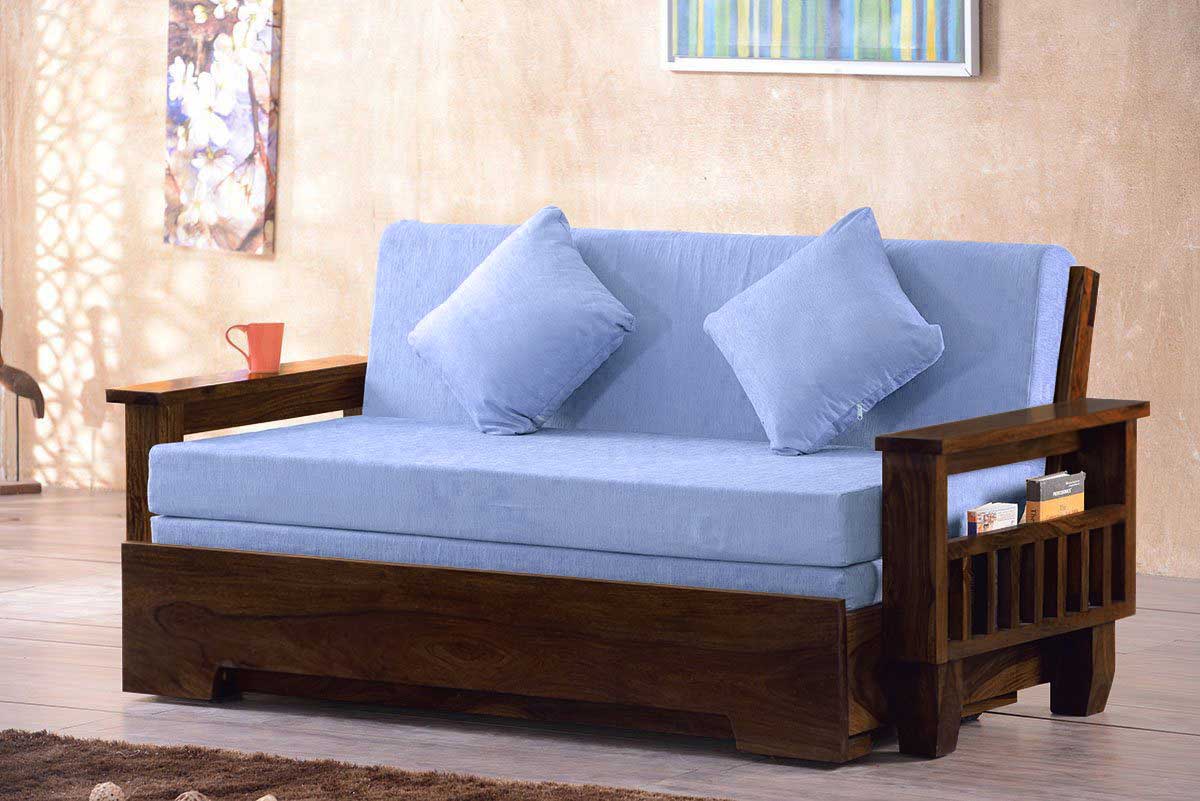 Solid Wood Jodhpur Sofa cum Bed