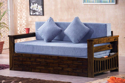 Solid Wood Crew Sofa cum Bed