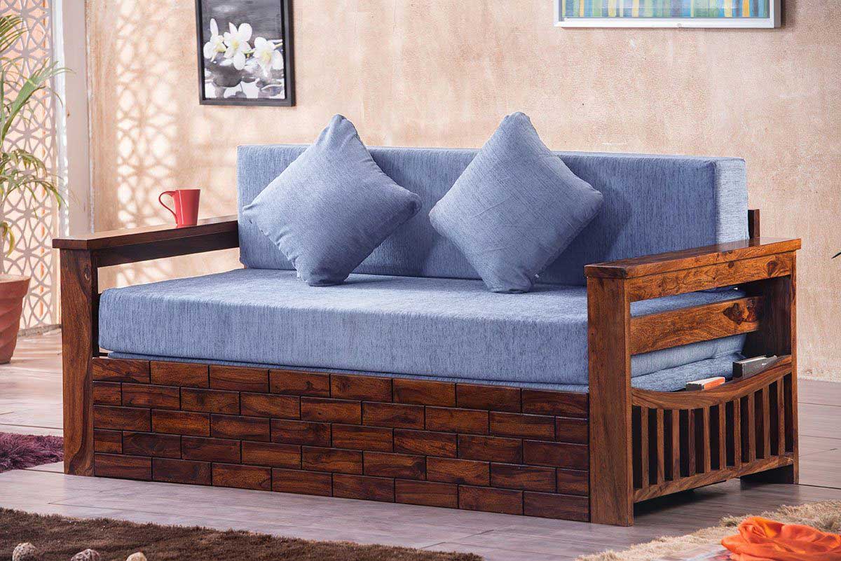 Solid Wood Crew Sofa cum Bed